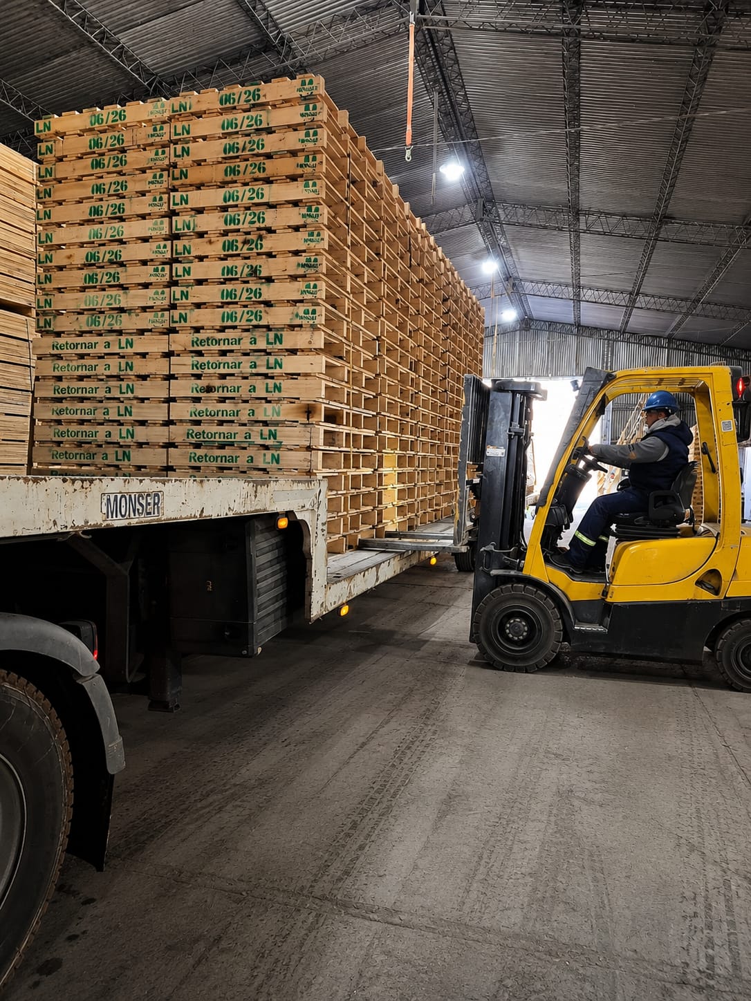 Carga y distribución — flota propia Recupallets