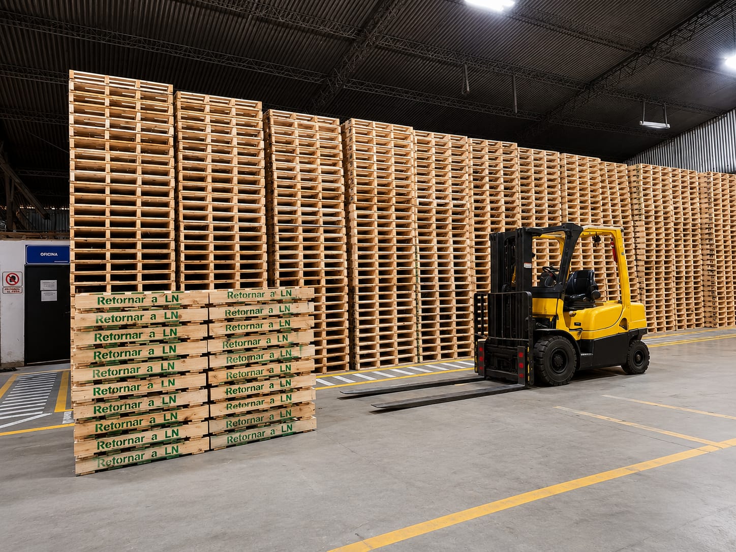 Stock de pallets — depósito Recupallets